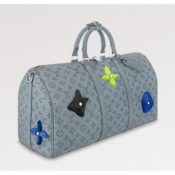 Louis Vuitton Keepall Bandouliere 50 Rock Climbing Taurillon Weekend Travel Bag - Picture 3 of 12